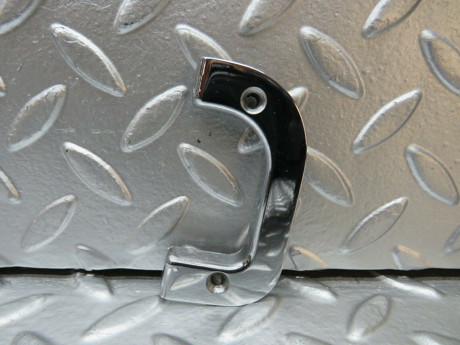 23995 Mercedes-Benz W123 280E Left Interior Chrome Door Latch Trim 1237230124