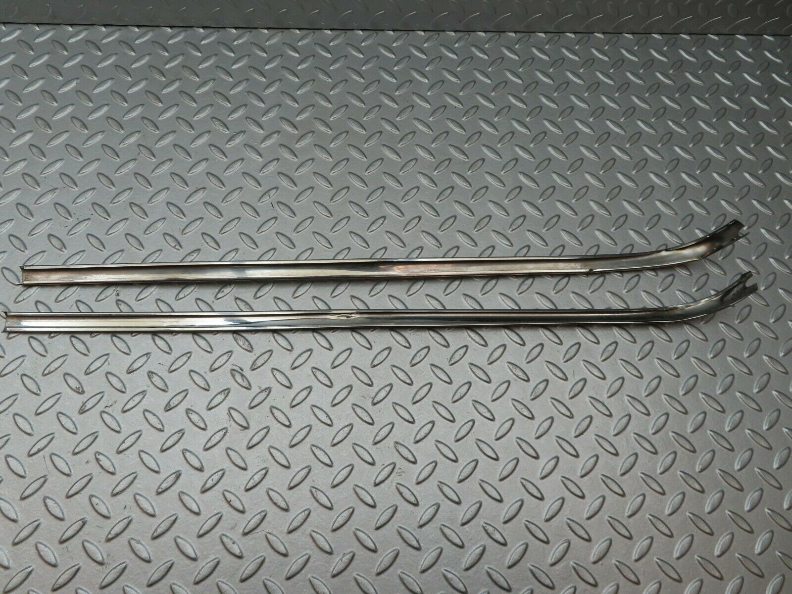 4656 Mercedes-Benz W114 280CE Coupe Rear Panel Chrome Moulding Trim Pair