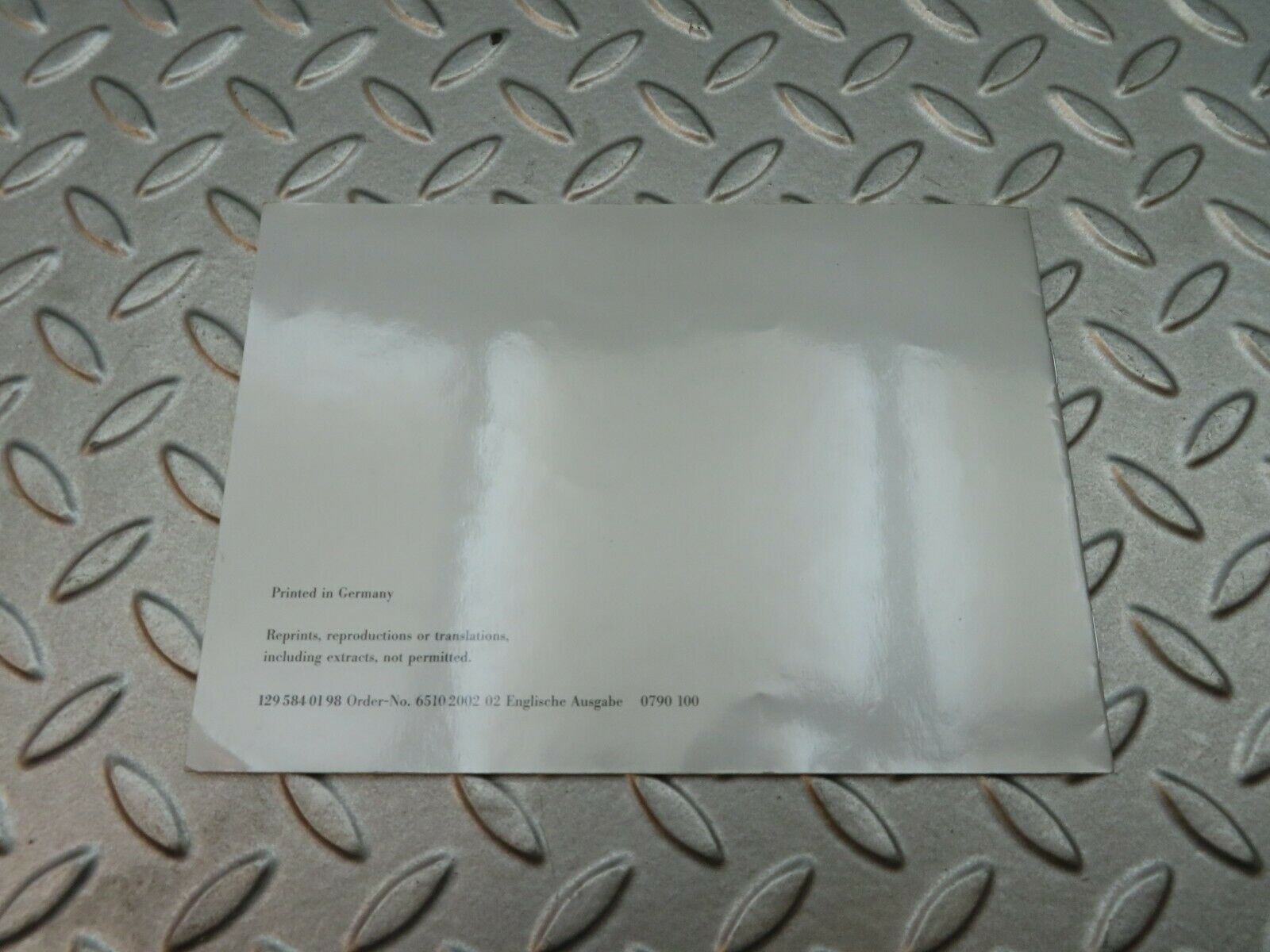 5616 Mercedes-Benz Touring Garantie Brochure 1295840198