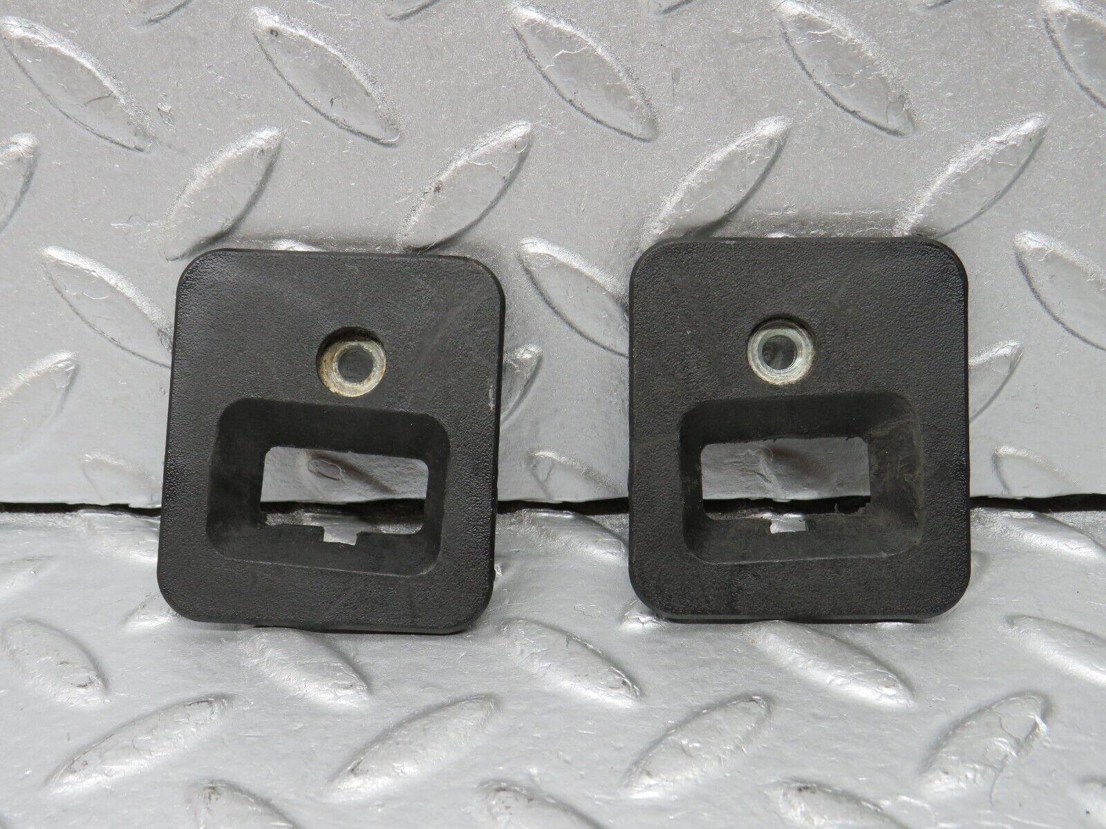 38346 Mercedes-Benz R129 280SL Coupe Roof Lock Cover Trim Pair 1296901130 1296901230