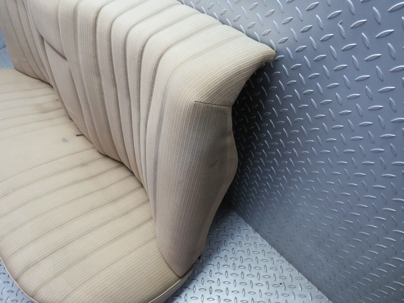 3247 Mercedes-Benz W123 230E Rear Seat Beige Fabric 1239203150