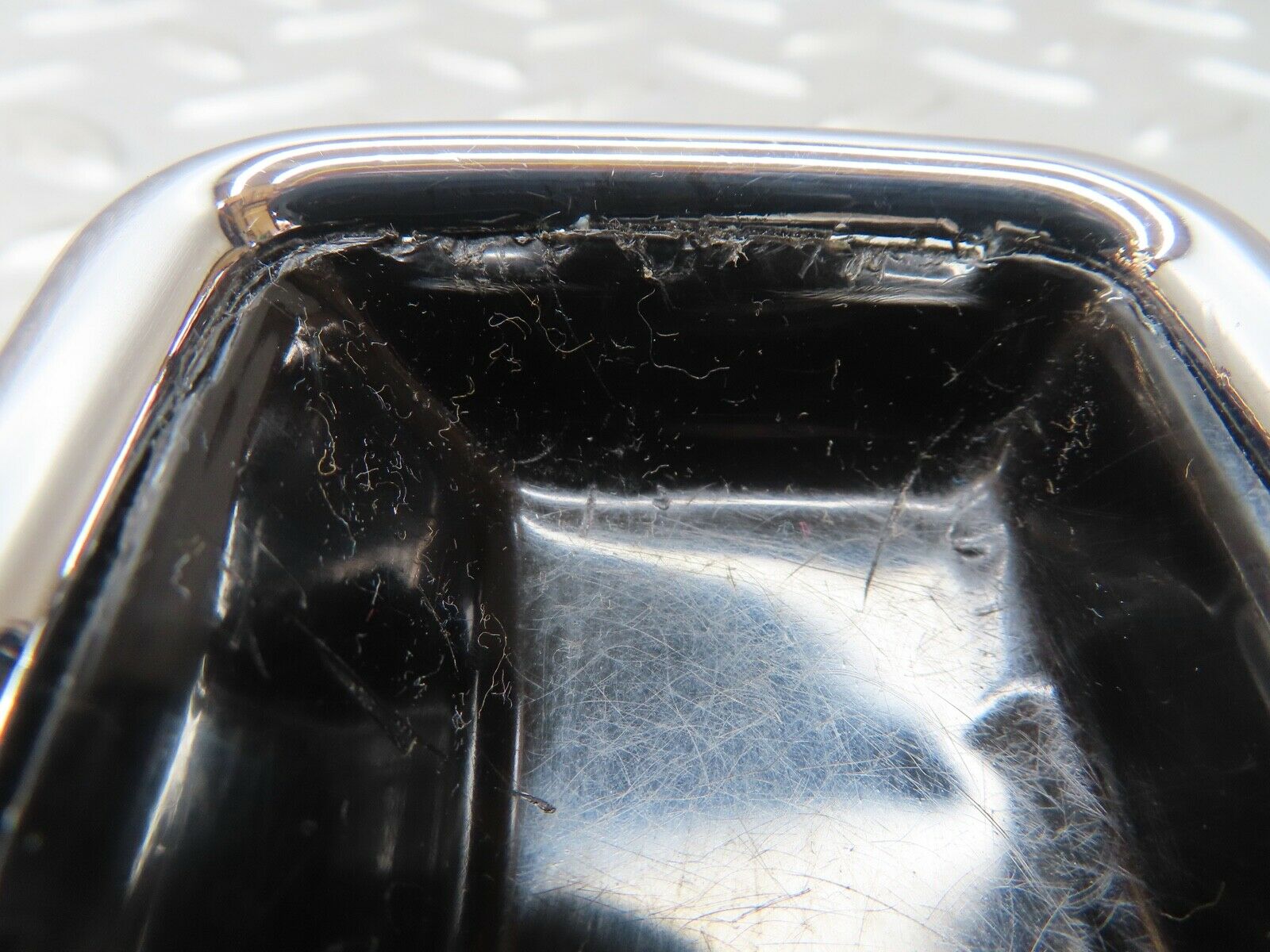 17573 Mercedes-Benz W116 450SEL Chrome Frame For Door Opener Left 1167660111