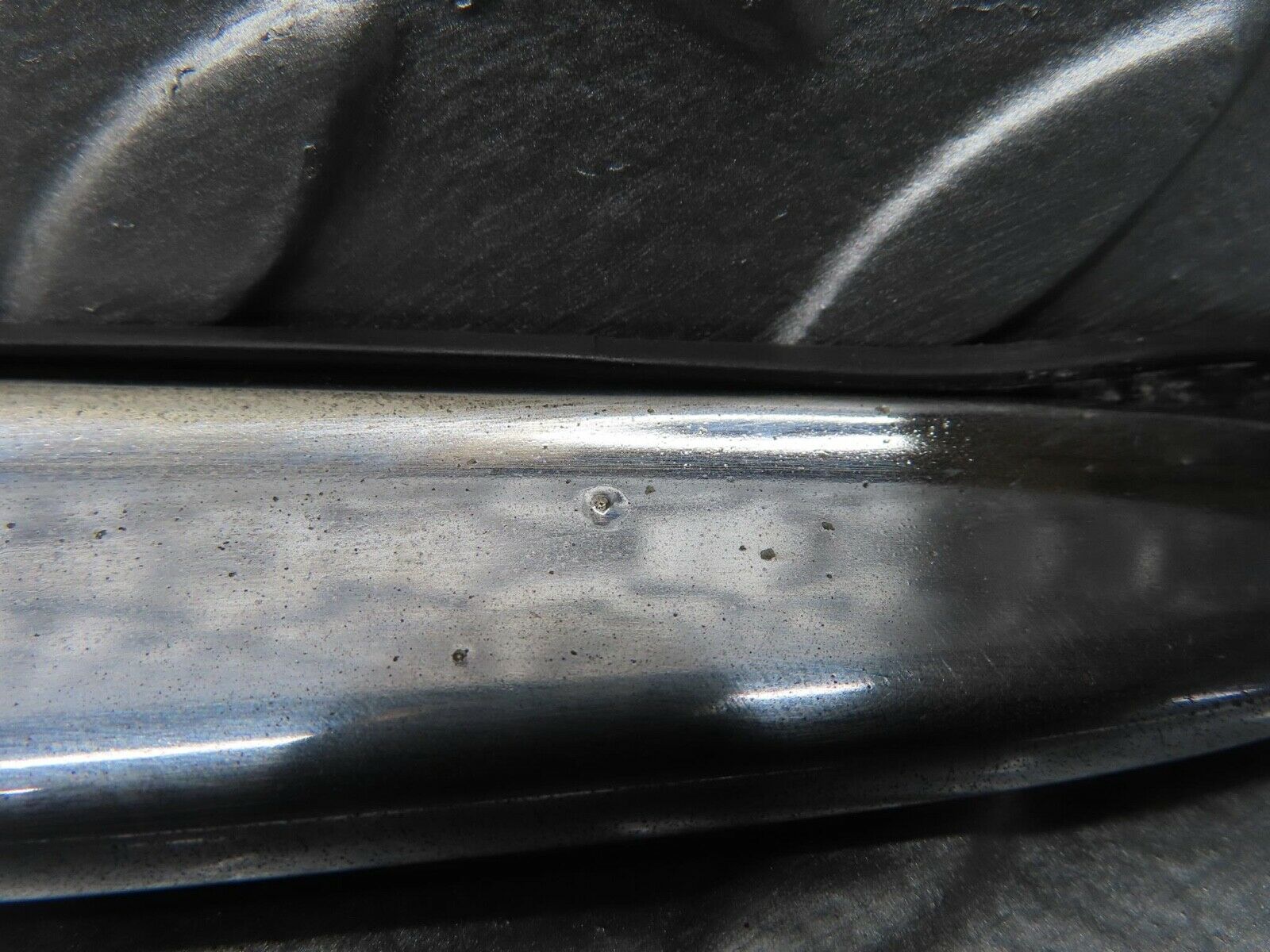 14122 Mercedes-Benz C107 280SLC Trunk Chrome Handle Moulding 1077580202