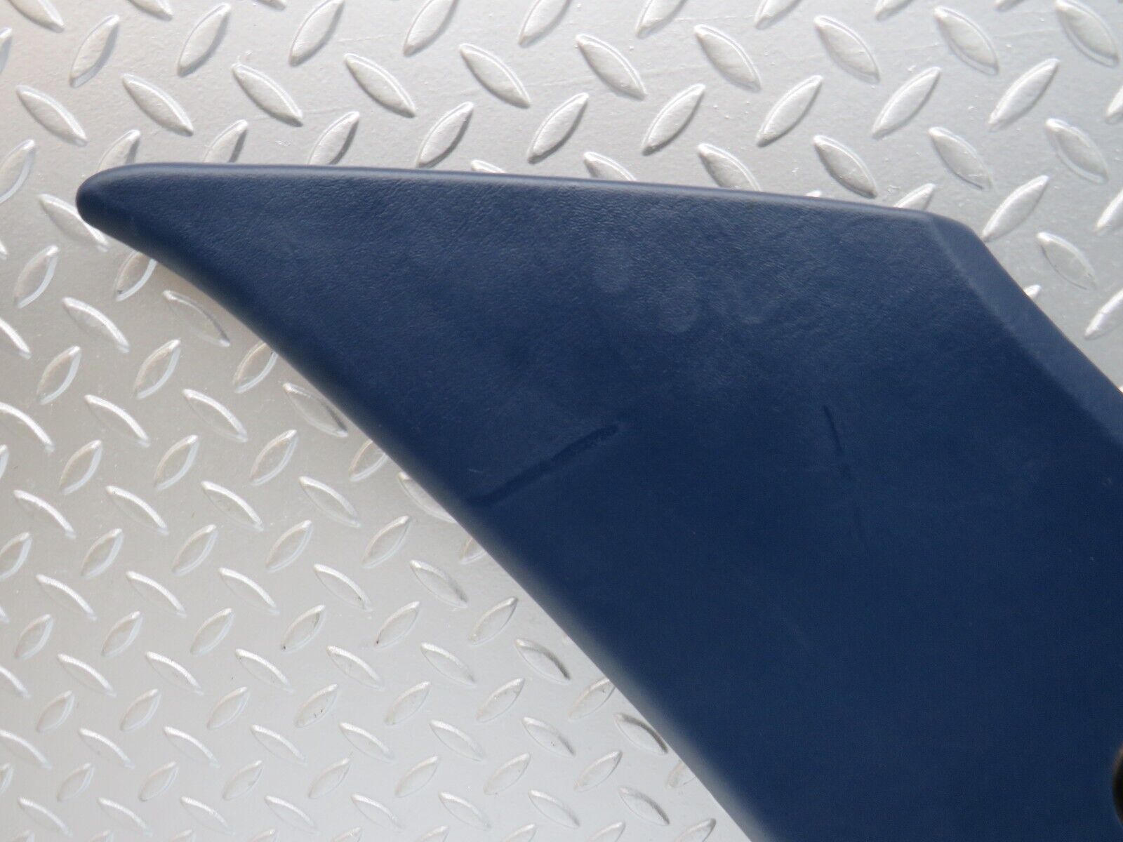 31940 Mercedes-Benz W123 230E C Pillar Cover Panel Right Side Blue 1236900425