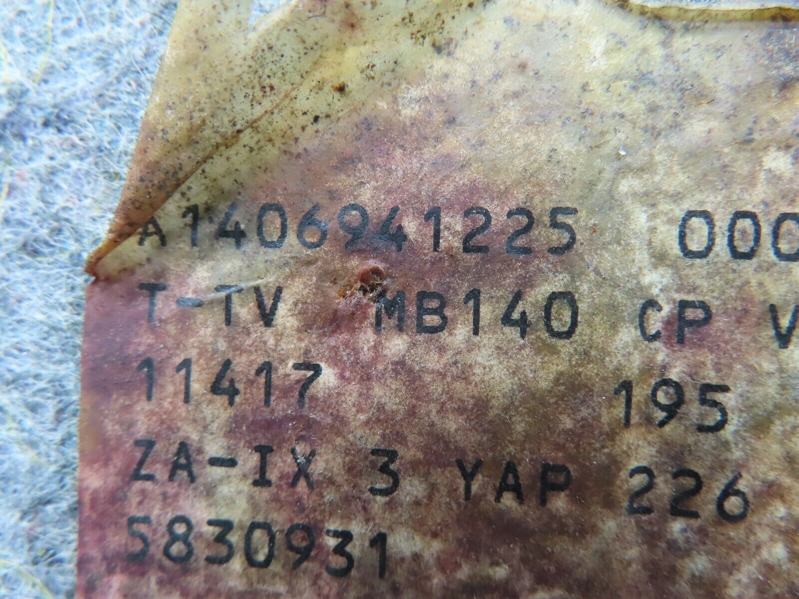 19425 Mercedes-Benz C140 CL420 Coupe Trunk Rear Cover Panel Grey 1406941225