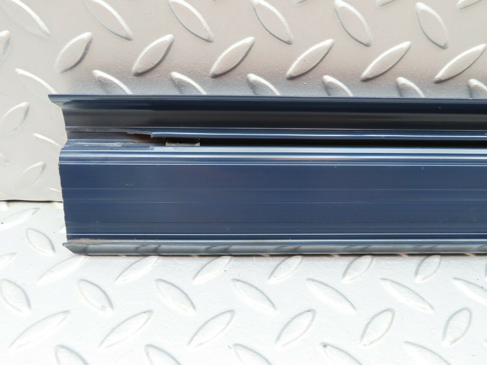 4360 Mercedes-Benz W123 230E Rear Left Door Sill Trim Blue