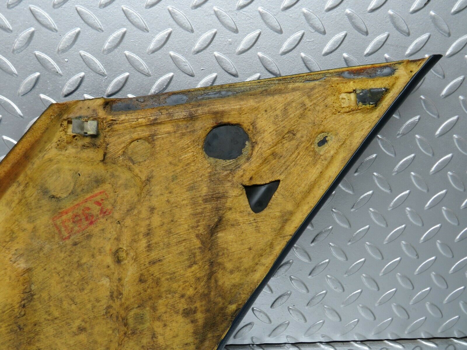 23182 Mercedes-Benz W116 350SE C Pillar Cover Trim Right Side Blue