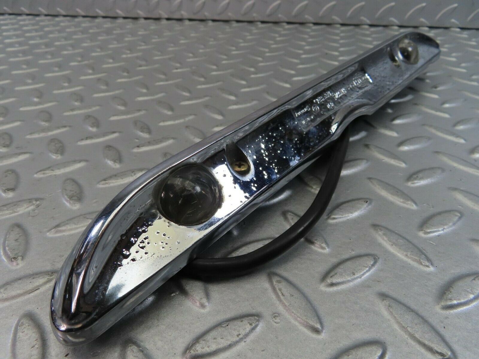 9044 Mercedes-Benz W108 number Plate Light Trunk Lid Chrome