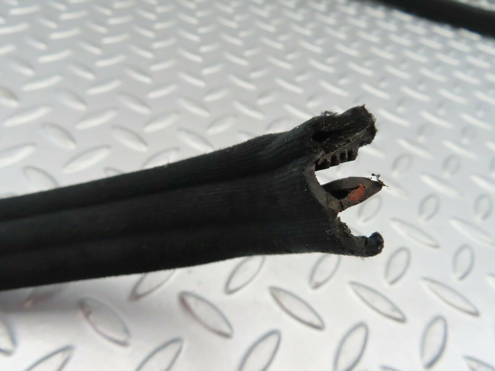 6636 Mercedes-Benz S124 E220 Wagon Rear Left Cloth Covered Door Seal