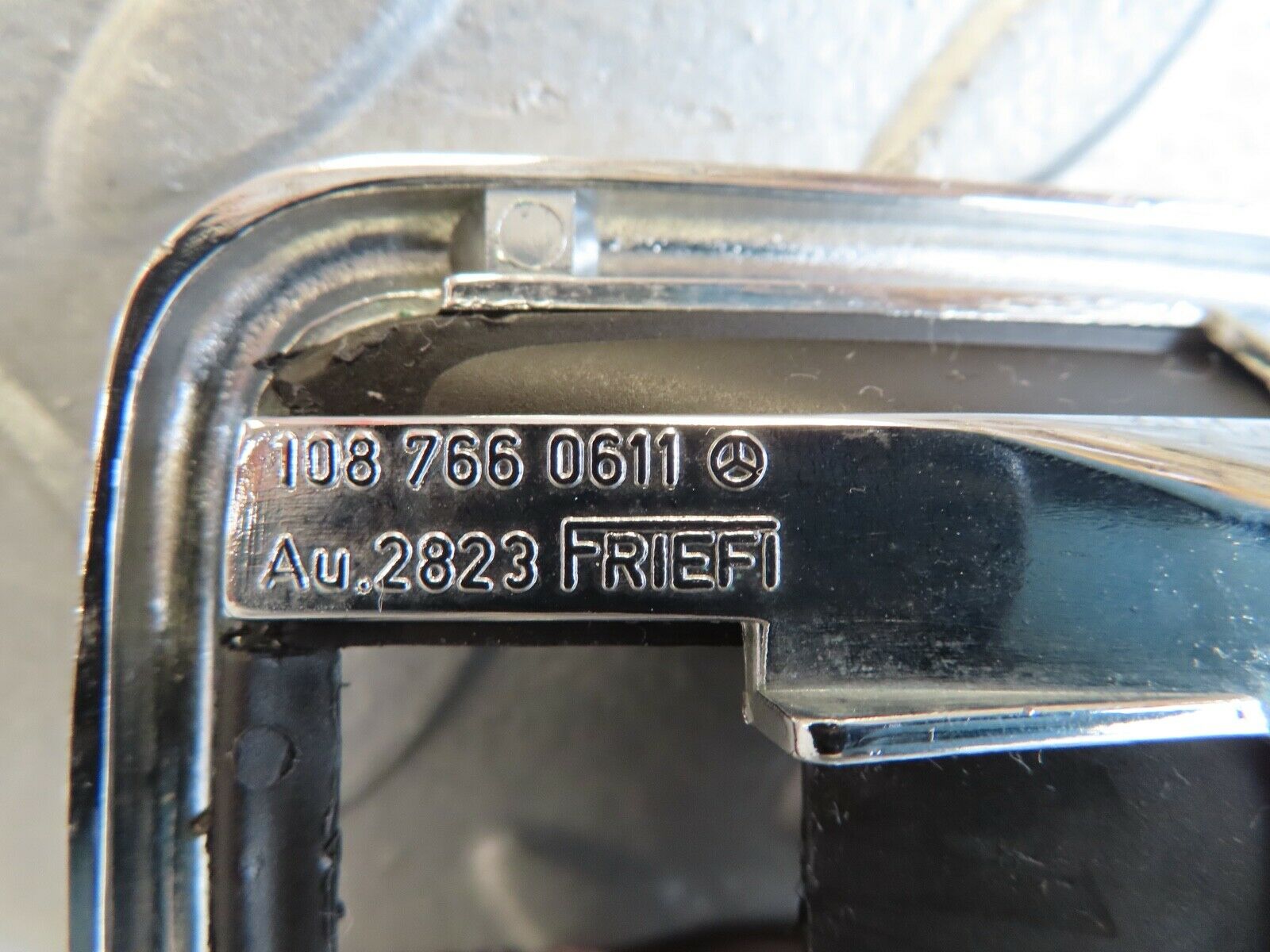 16979 Mercedes-Benz C123 280CE Coupe Chrome Frame For Door Opener 1087660611