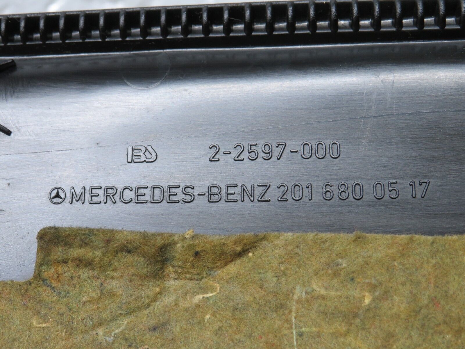 31570 Mercedes-Benz W201 190LE 1.8L Under Dash Panel Left Side Black 2016800517