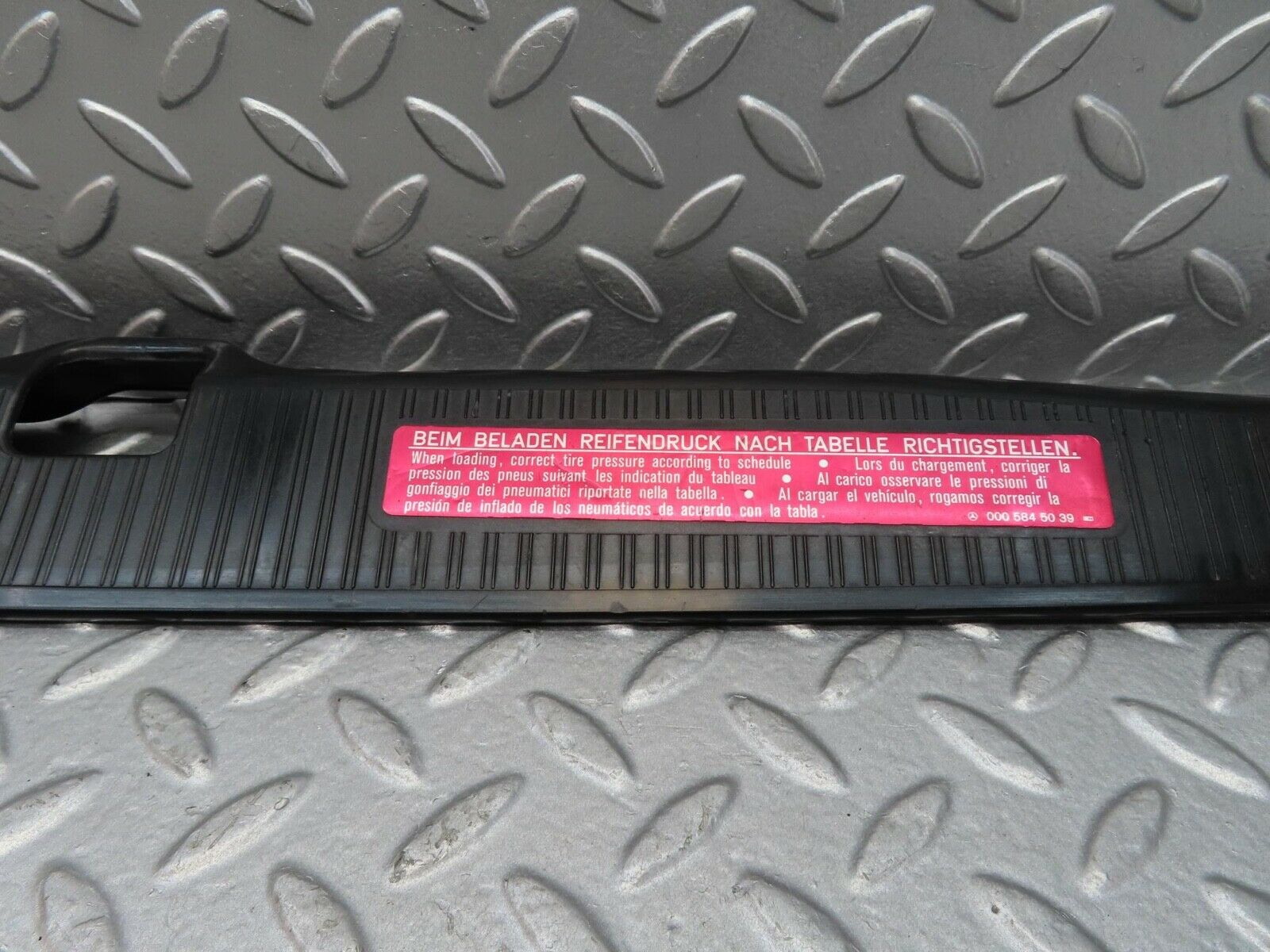 14212 Mercedes-Benz W116 350SE Trunk Cover Trim 1166980789