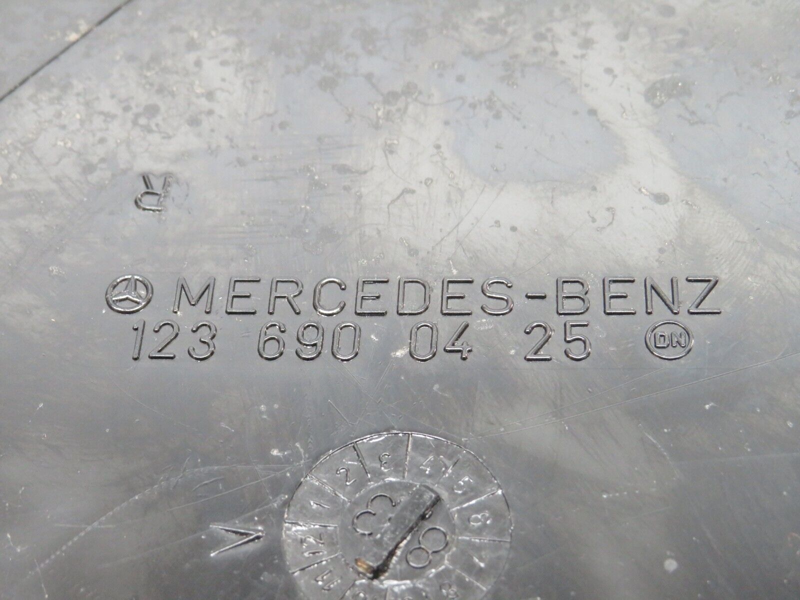 26772 Mercedes-Benz W123 240D C Pillar Cover Panel Right Side Blue 1236900425