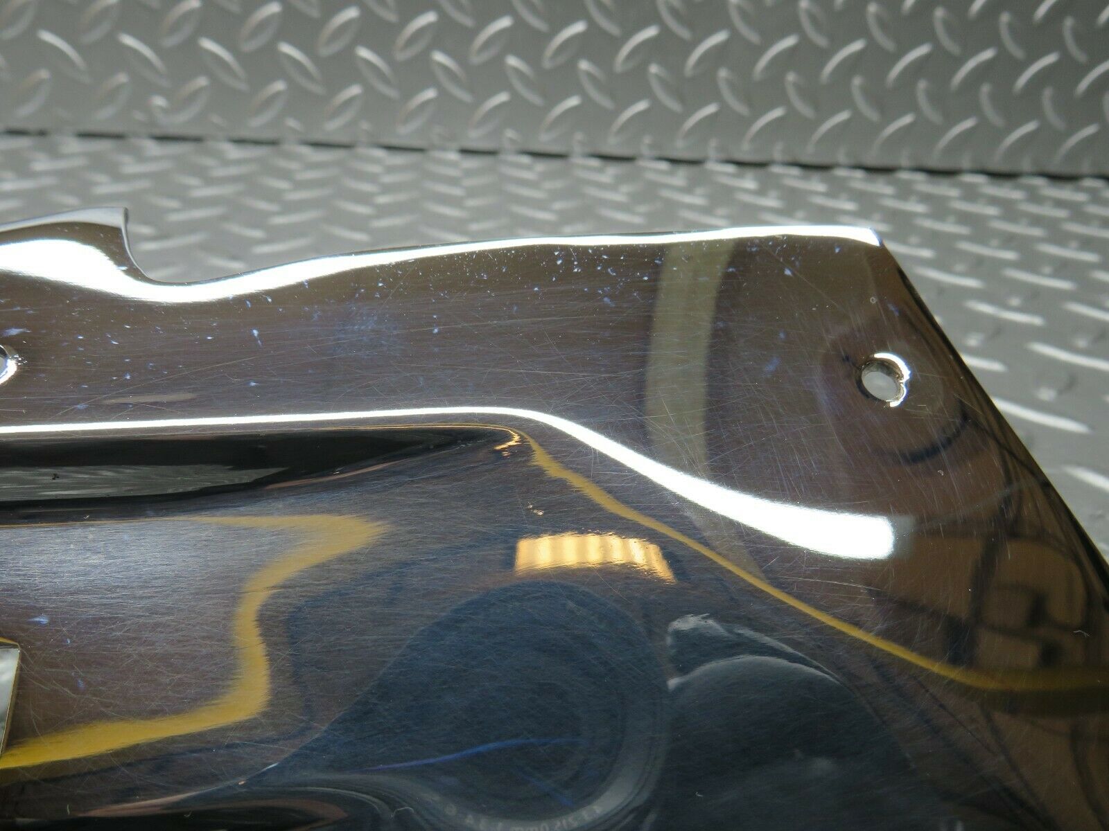 22745 Mercedes-Benz C107 450SLC Coupe B Pillar Chrome Cover Plate Right Side