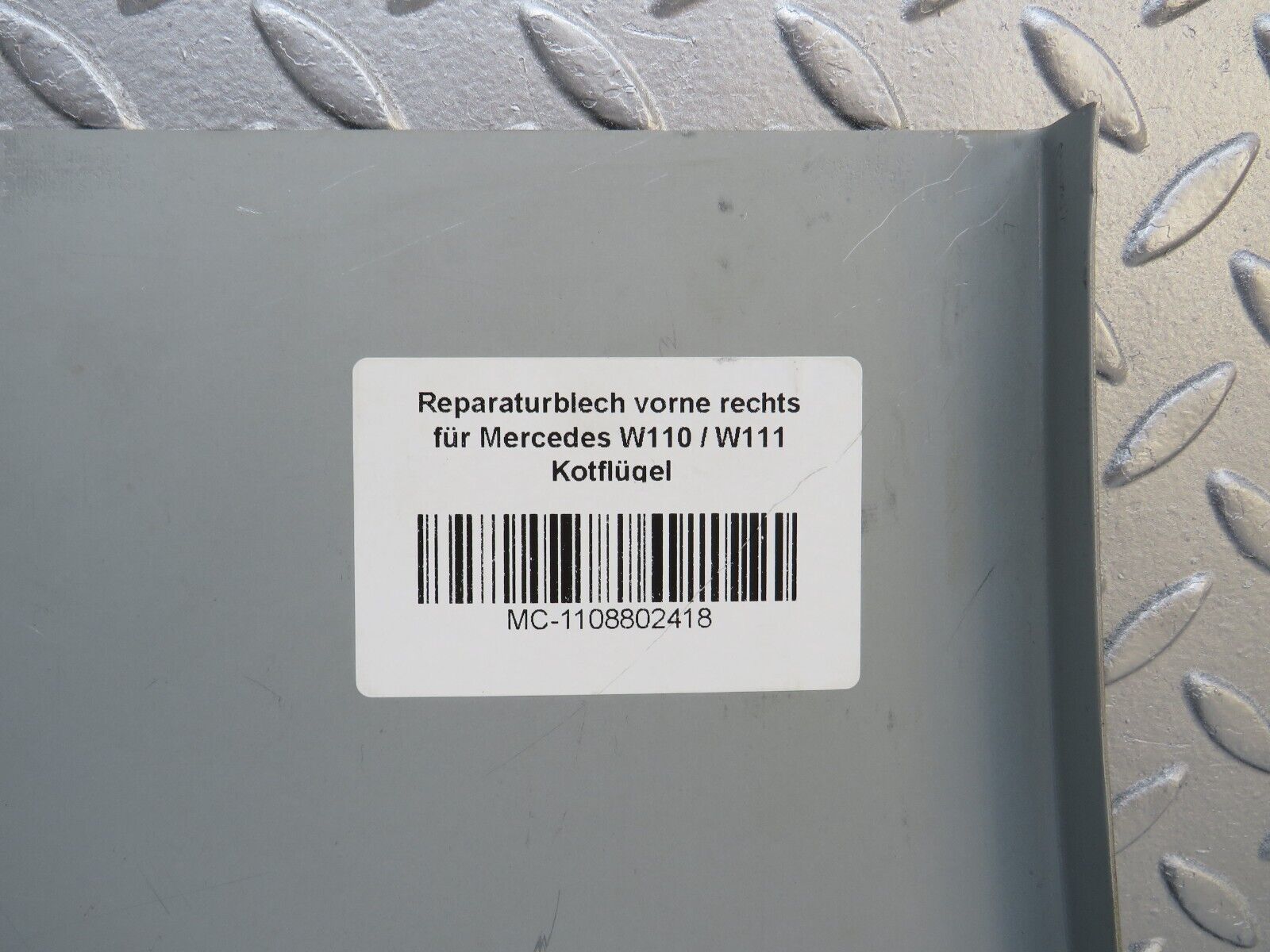 40347 Mercedes-Benz W110 230 Front Right Wing Fender Repair Panel