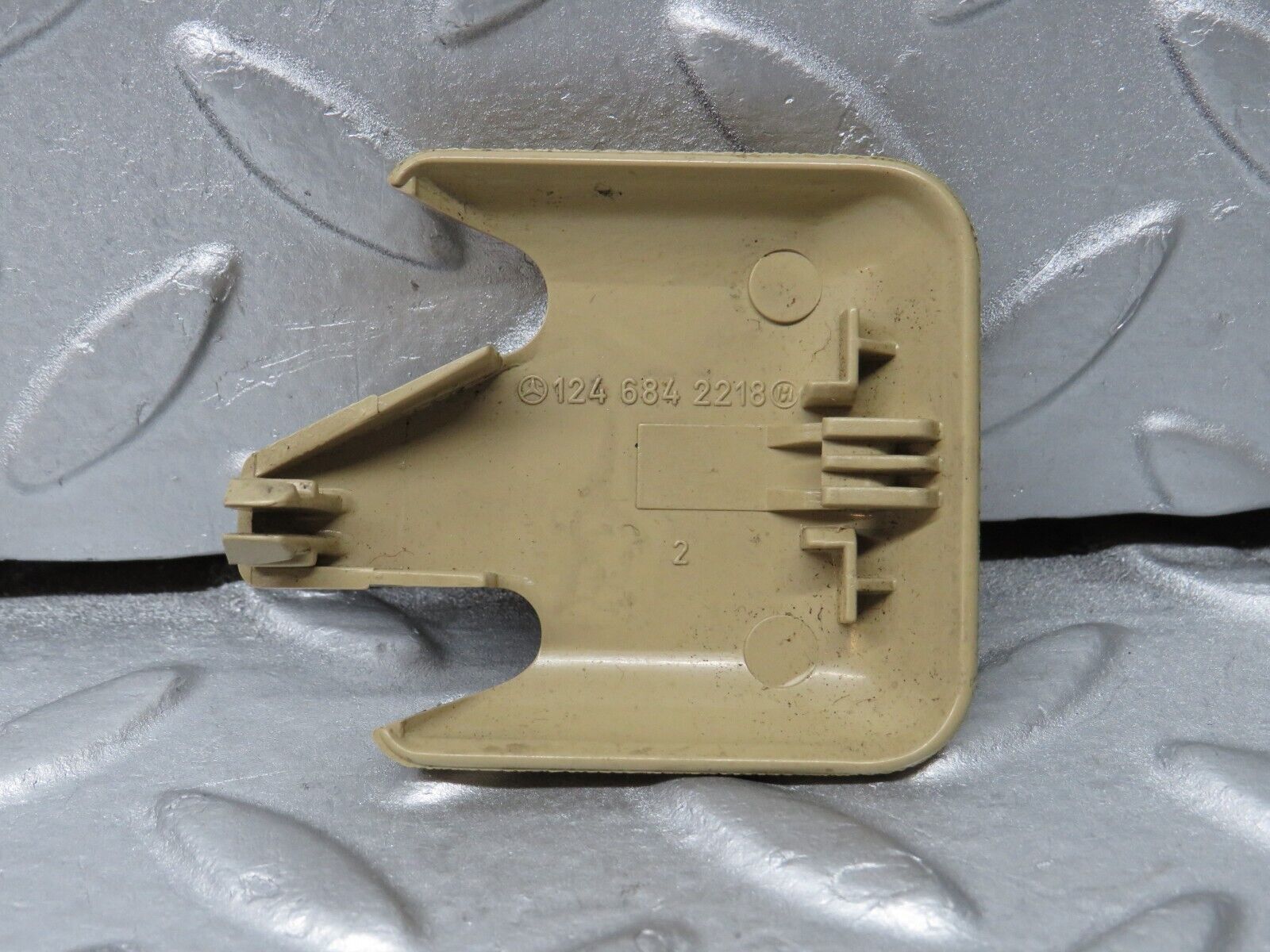 38952 Mercedes-Benz W201 190E 2.6L Front Seat Rail Trim Cover Beige 1246842118 1246842218