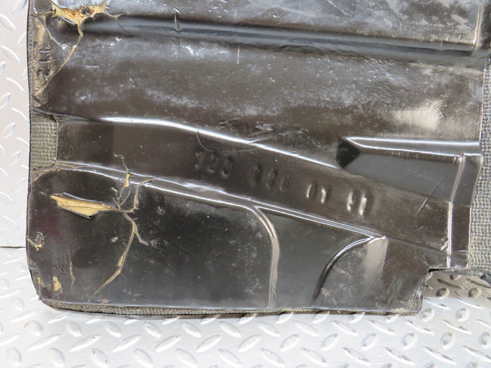 28218 Mercedes-Benz S123 240D Wagon Rear Left Floor Carpet Black 1236800197