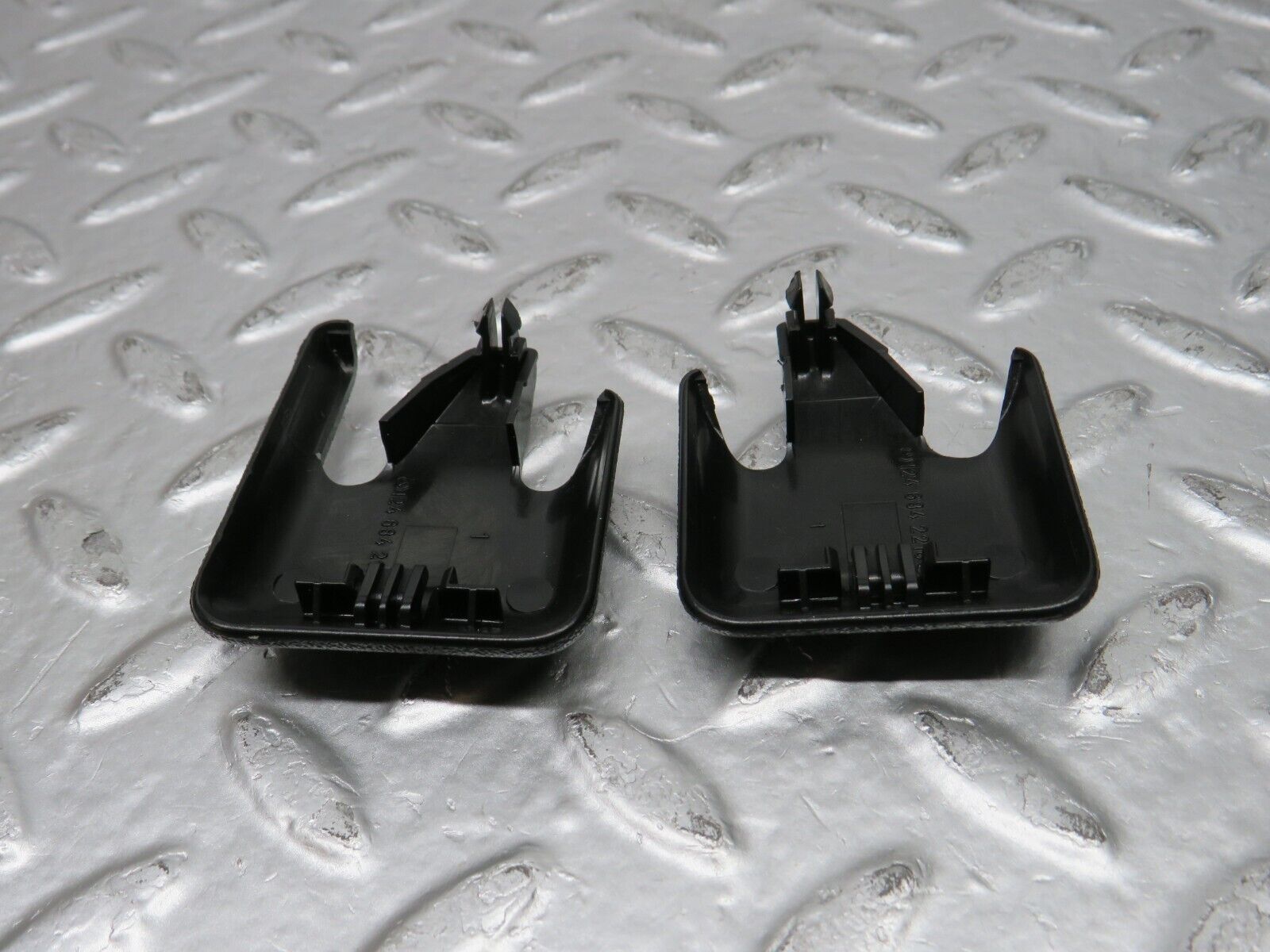 31630 Mercedes-Benz W201 190LE 1.8L Front Seat Rail Trim Cover Pair 1246842118