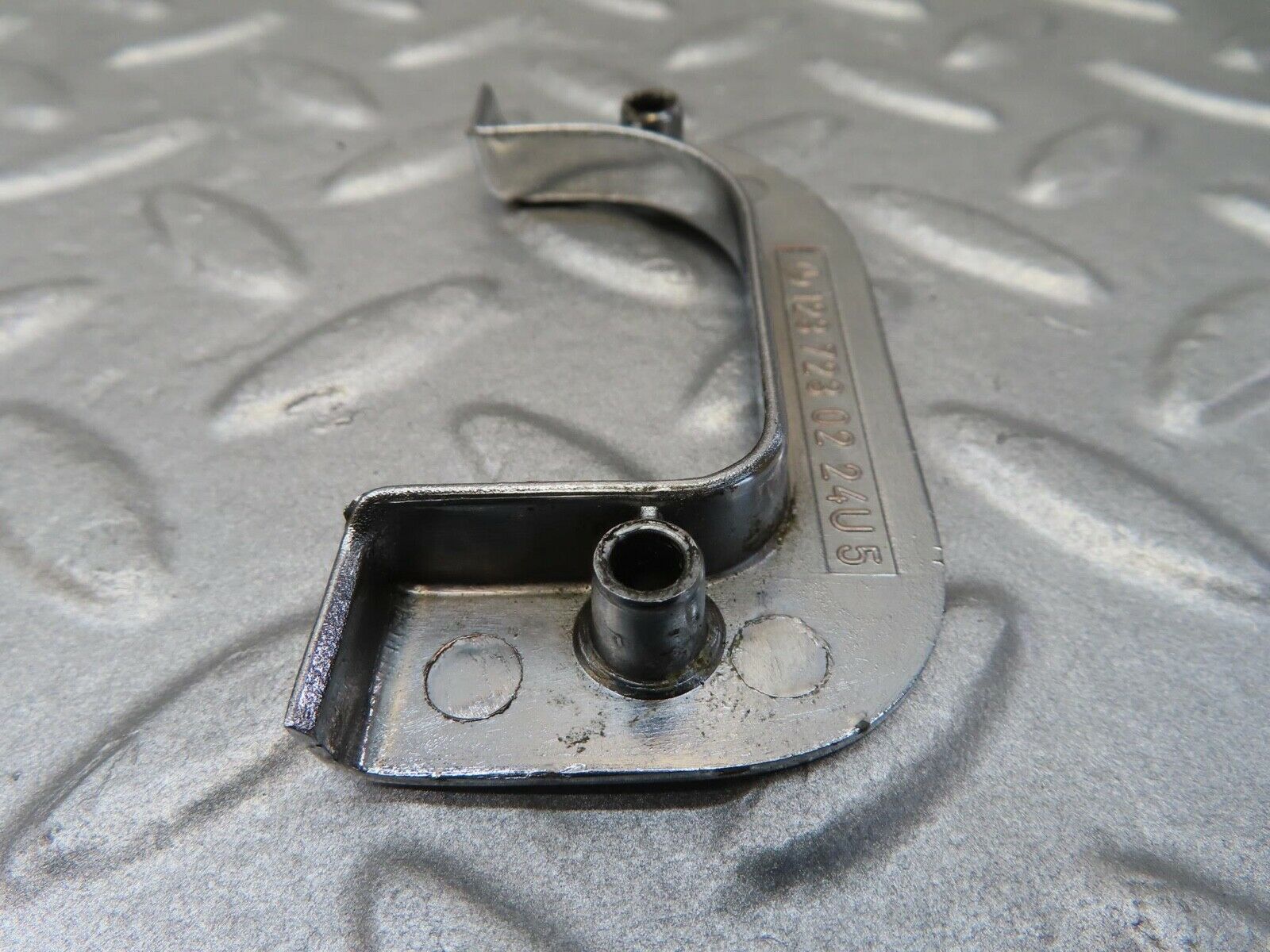 16037 Mercedes-Benz W123 280E Right Interior Chrome Door Latch Trim 1237230224