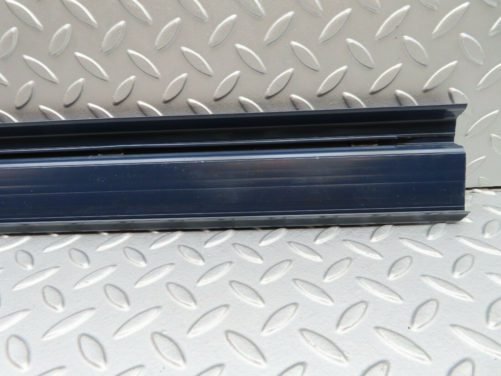 4917 Mercedes-Benz W123 230E Front Right Door Sill Trim Blue