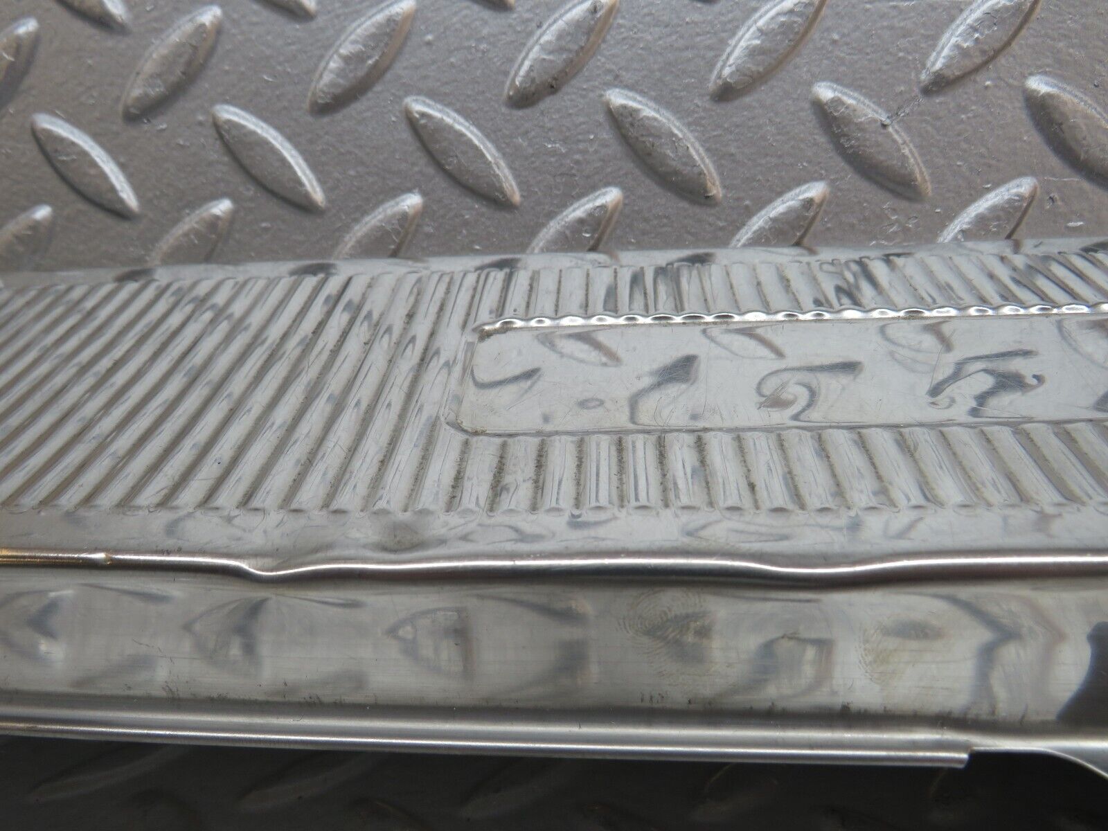 31216 Mercedes-Benz S124 220TE Wagon Trunk Edge Chrome Moulding 1246980089