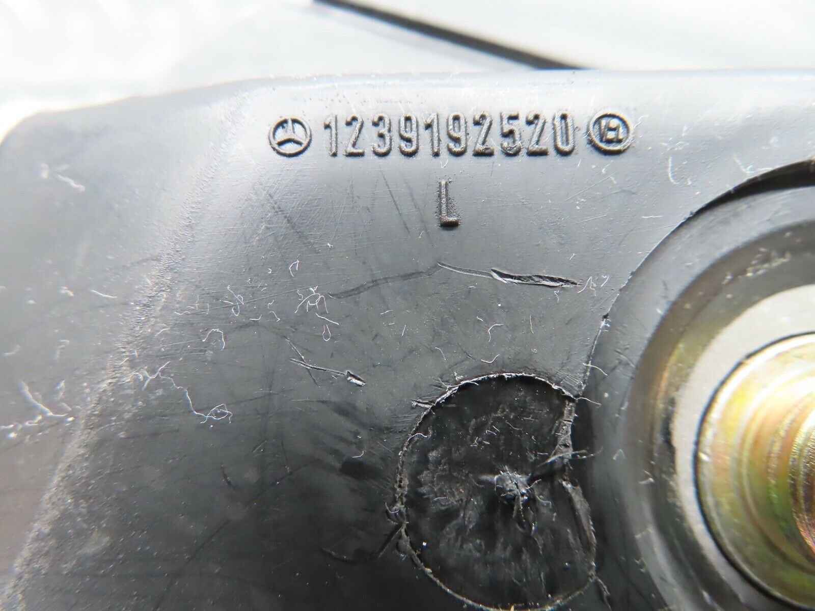 21134 Mercedes-Benz W123 230E Left Seat Belt Runner With Cover 1239192520