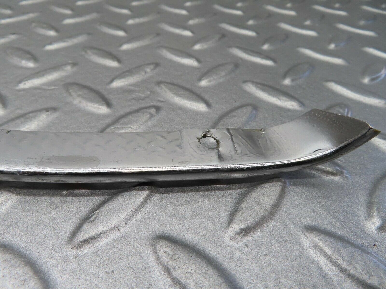 14215 Mercedes-Benz W116 350SE Headlight Upper Chrome Fender Wing Trim Pair