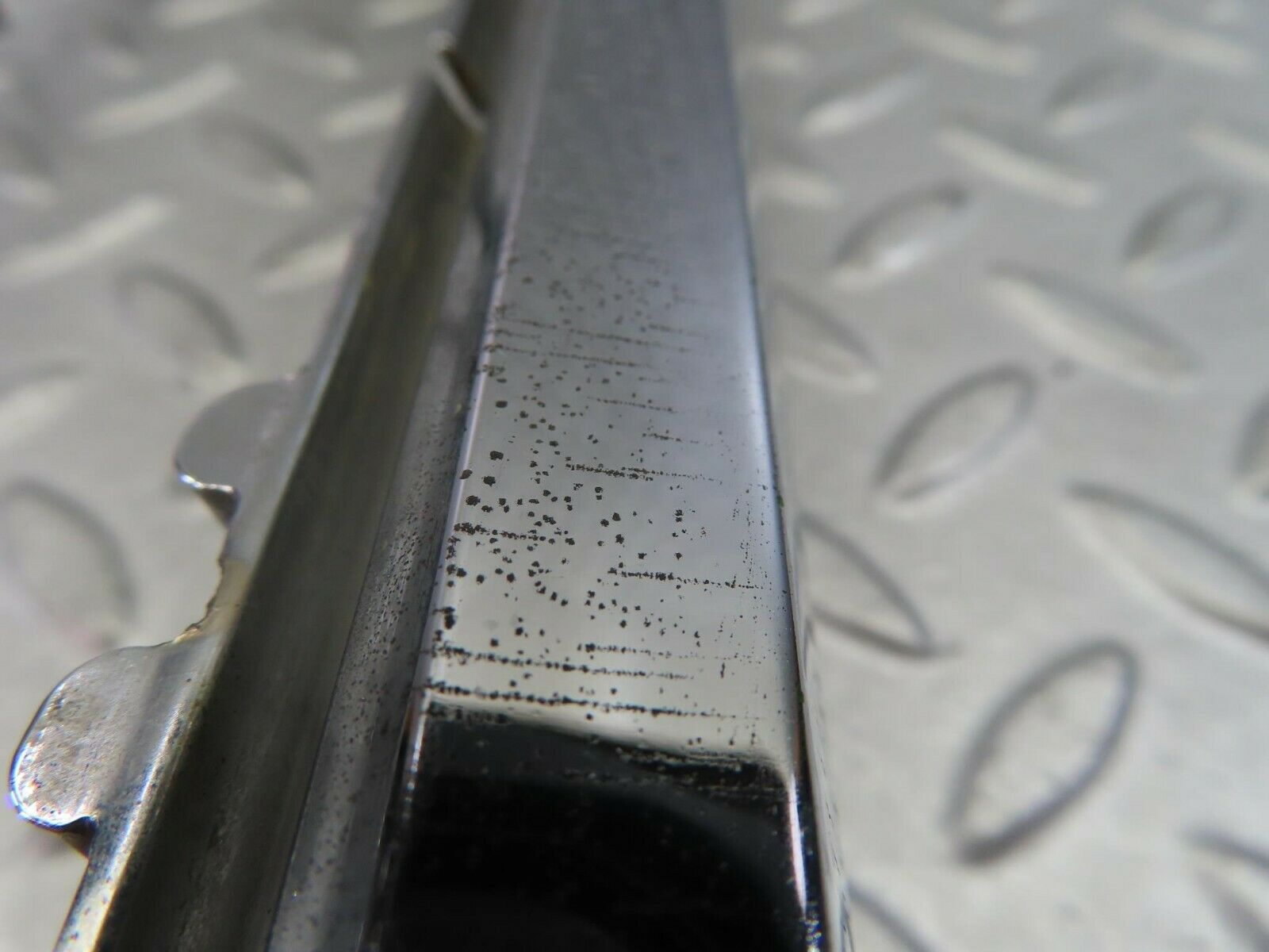 8485 Mercedes-Benz W115 Tail Light Chrome Frame Left 1158260159