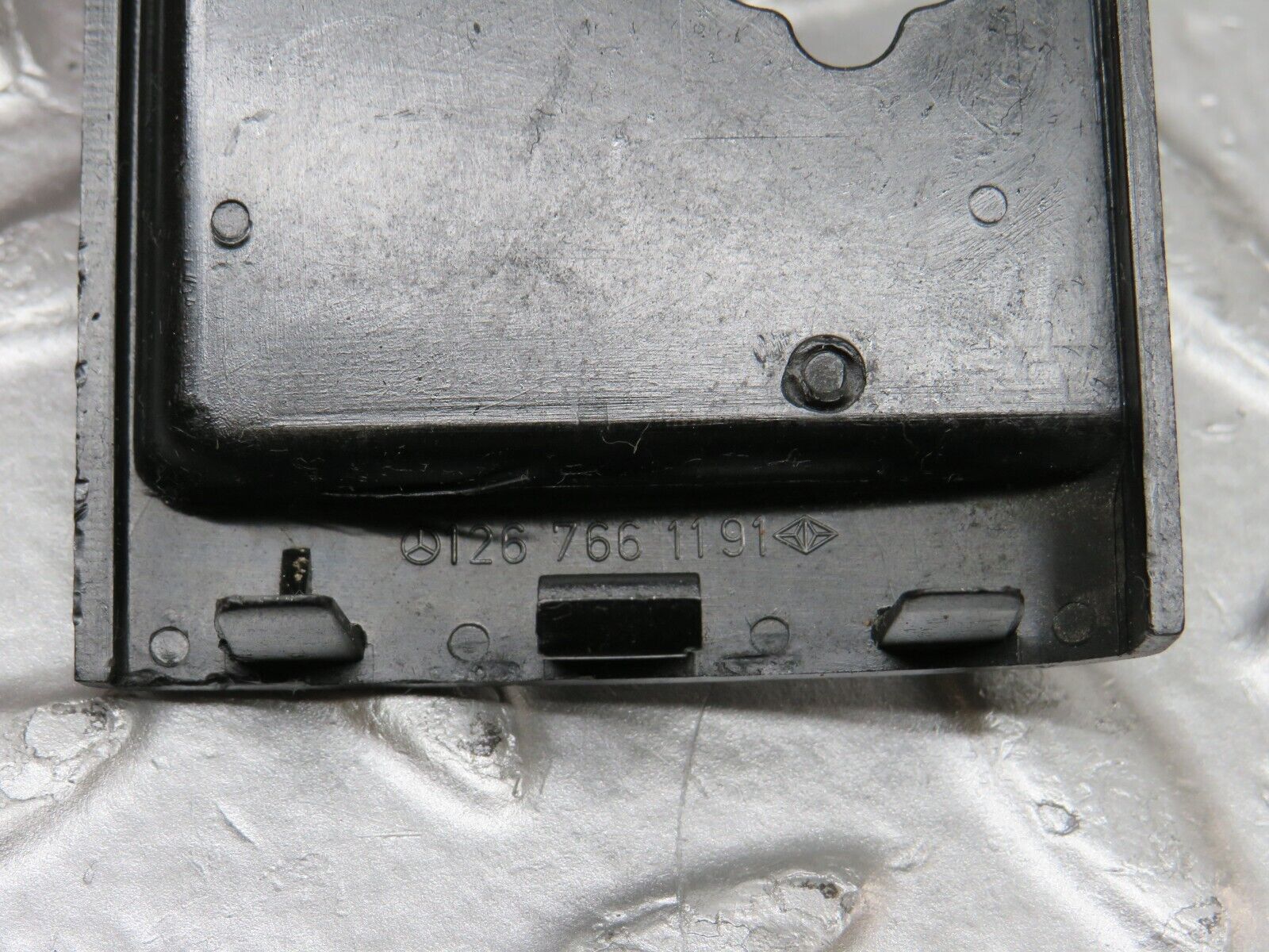 34325 Mercedes-Benz C126 380SEC Left Electric Seat Adjustment Cover Trim 1267661191