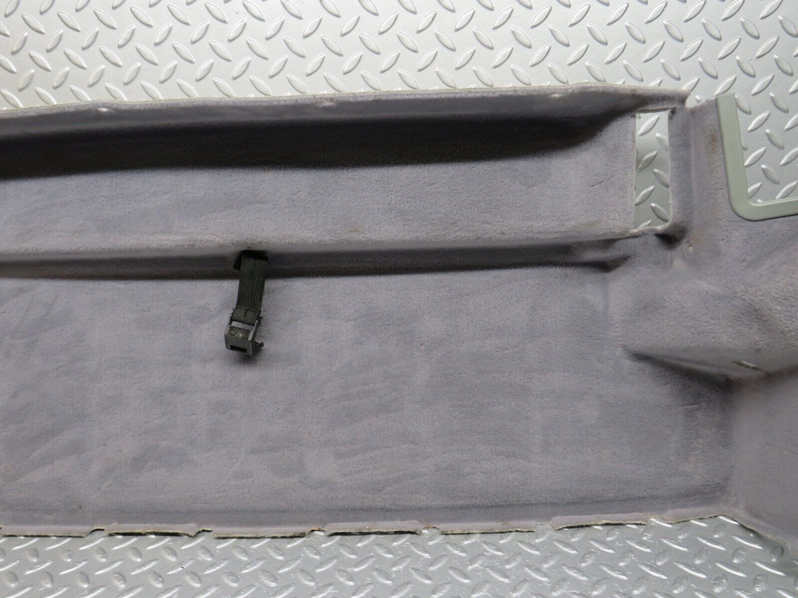 39368 Mercedes-Benz R129 320SL Coupe Fuel Tank Cover Plate Carpet Grey 1296903141