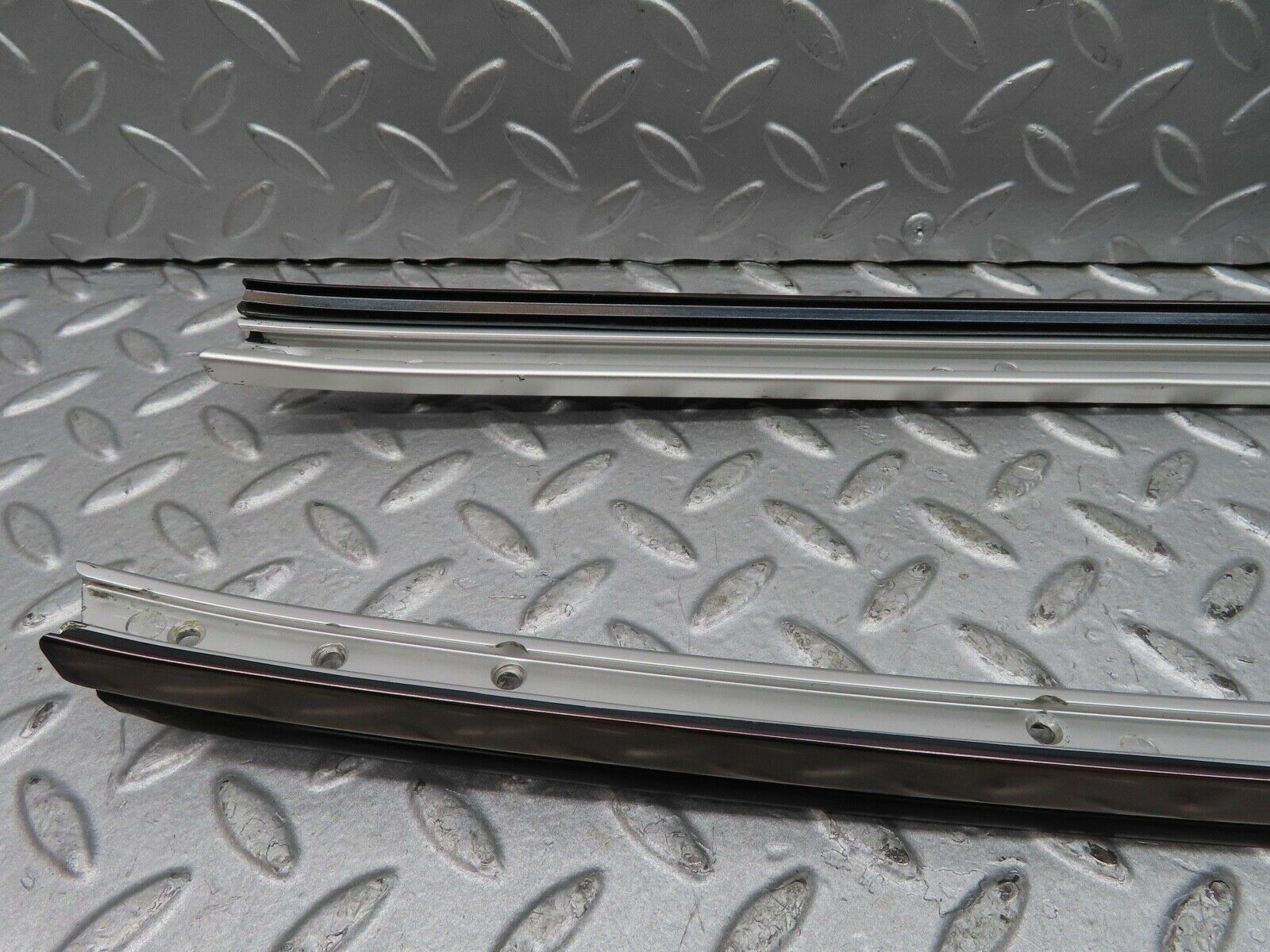 17207 Mercedes-Benz R129 300SL Coupe A Pillar Chrome Trim Cover Pair