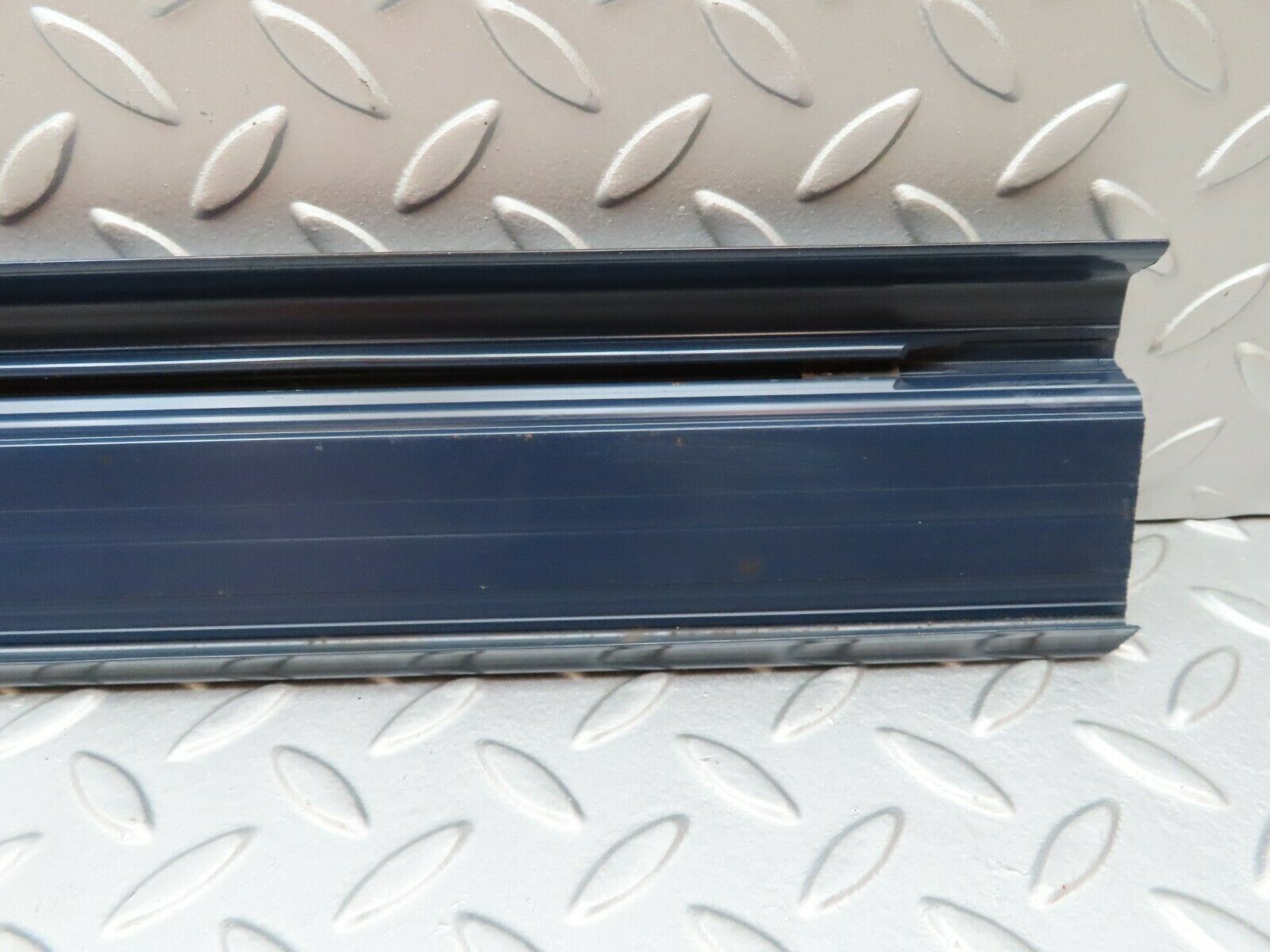 4360 Mercedes-Benz W123 230E Rear Left Door Sill Trim Blue