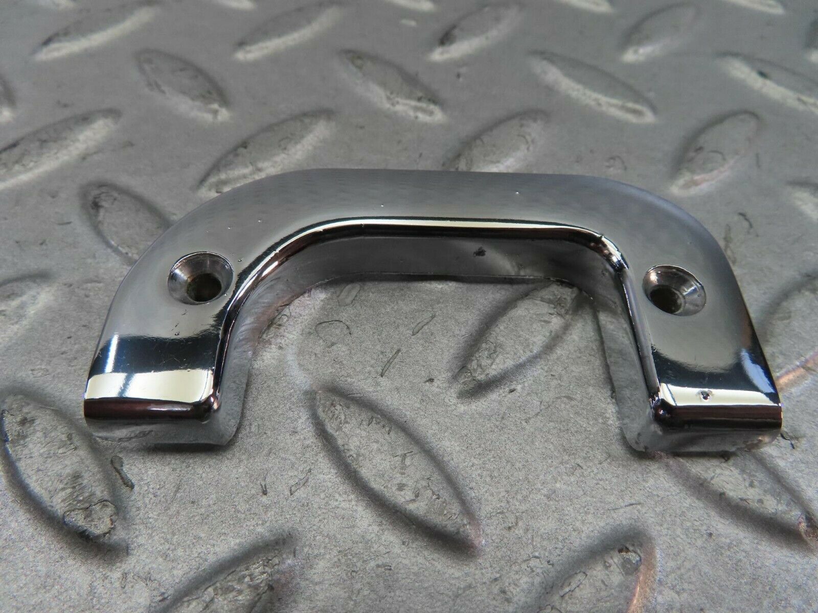 8722 Mercedes-Benz W123 Left Interior Chrome Door Latch Trim 1237230124