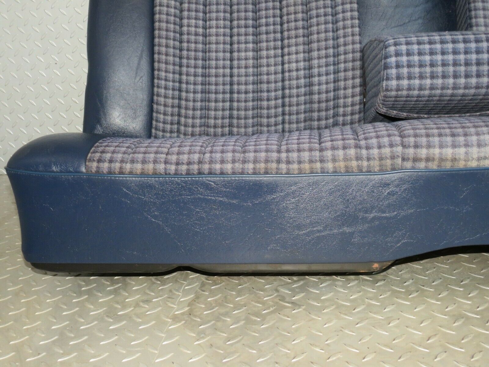 23762 Mercedes-Benz C107 450SLC Coupe Rear Seat Half Leather Blue