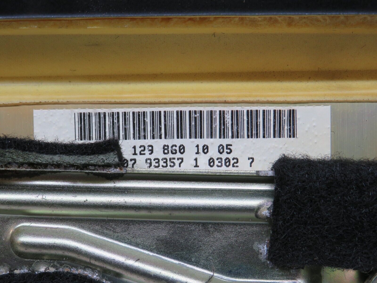 38581 Mercedes-Benz R129 280SL Coupe Dashboard Airbag Left Passenger Side 1298601005