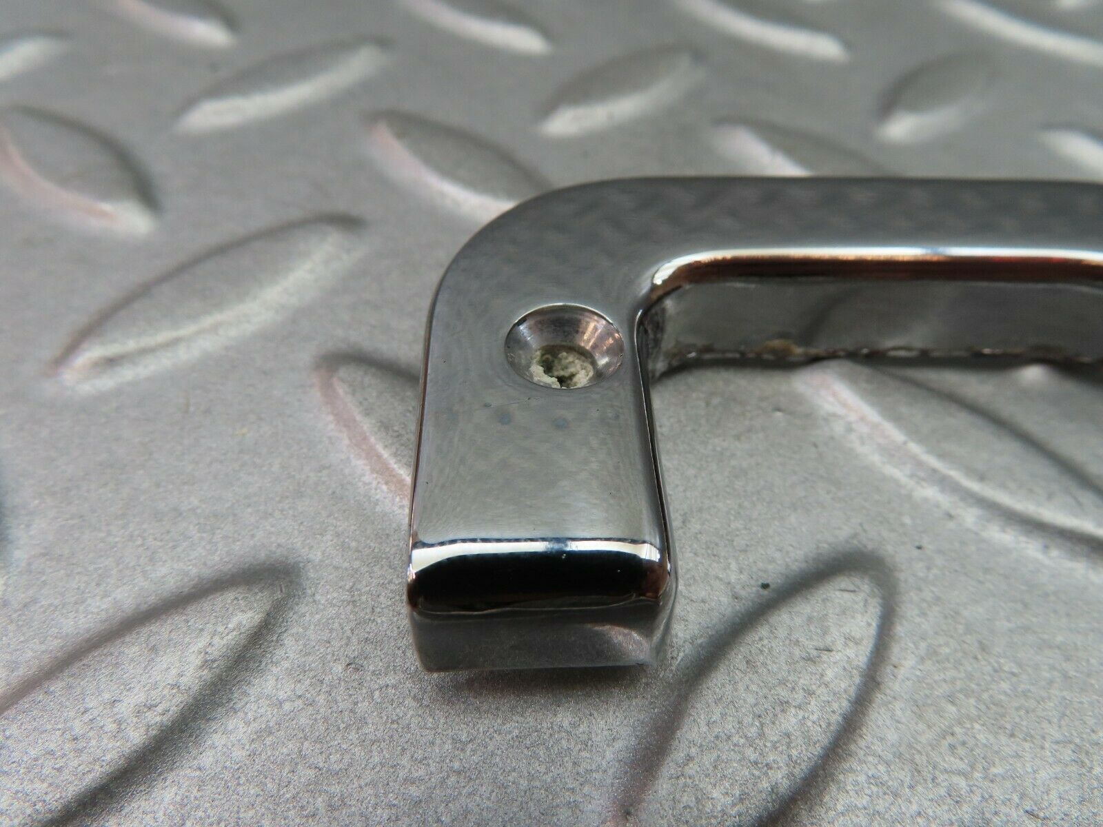 6070 Mercedes-Benz W126 380SE Right Interior Chrome Door Latch Trim 1237230224