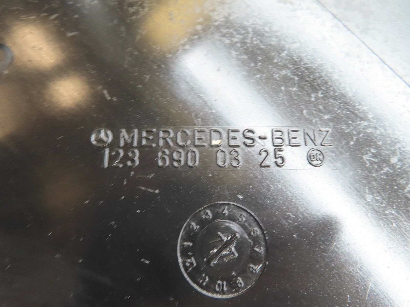 17935 Mercedes-Benz W123 200 C Pillar Cover Panel Left Side Blue 1236900325