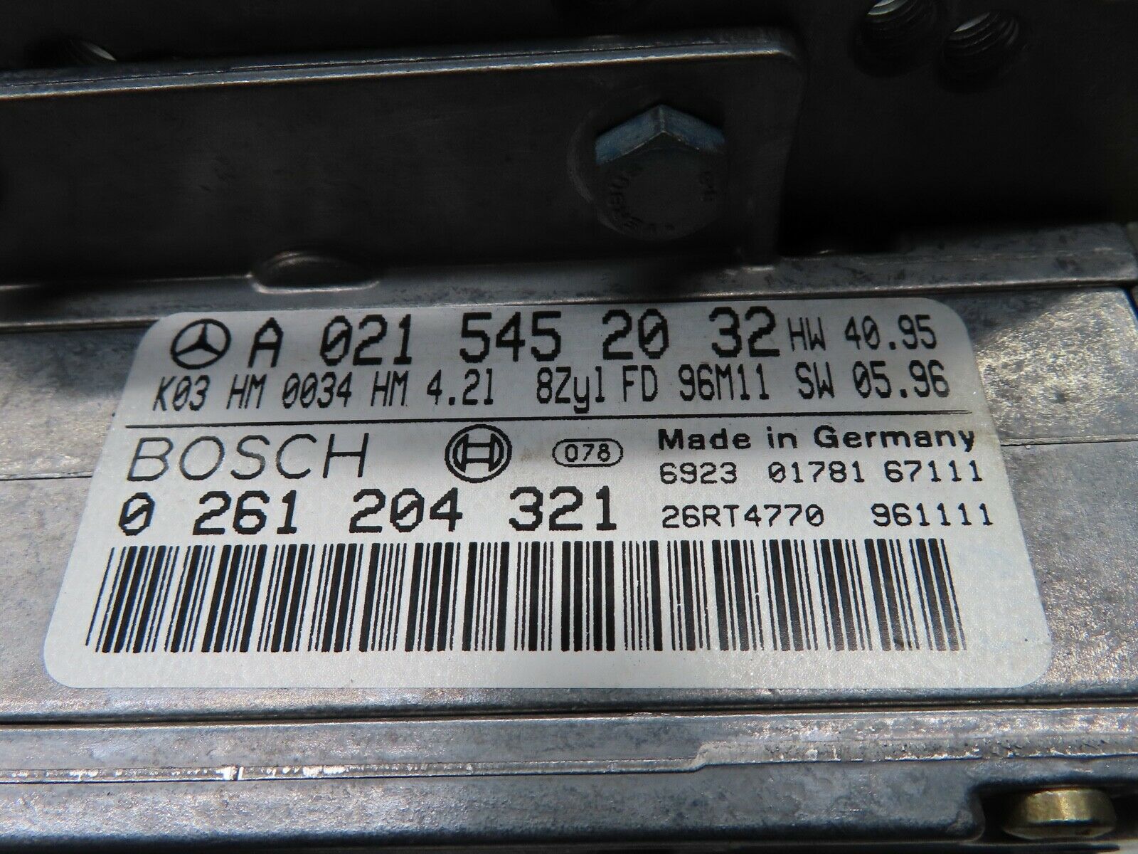 19597 Mercedes-Benz C140 CL420 Coupe Engine Control Unit ECU Bosch 0215452032