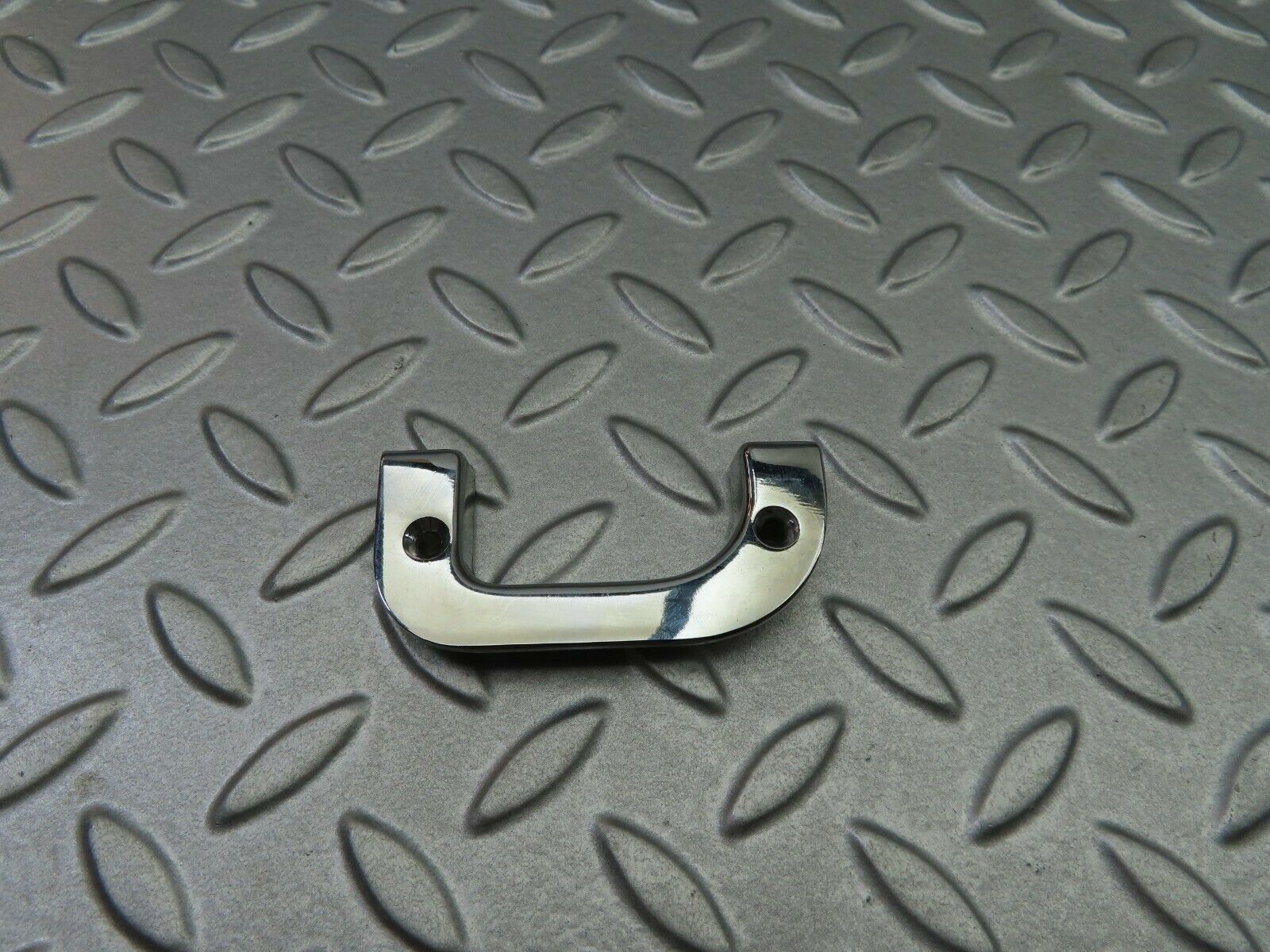 5841 Mercedes-Benz W123 200 Left Interior Chrome Door Latch Trim 1237230124