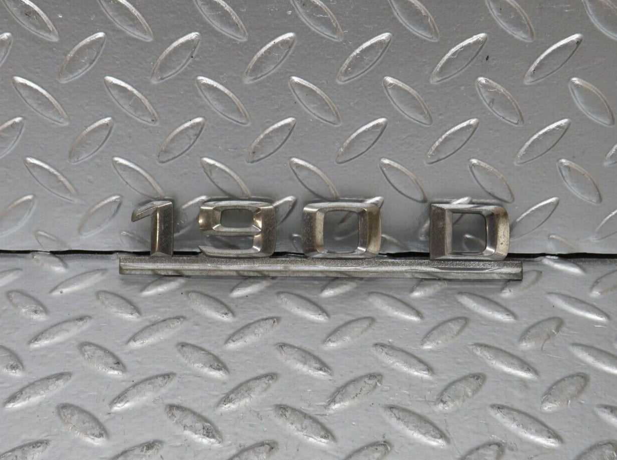 25199 Mercedes-Benz W201 190D Trunk Badge Emblem