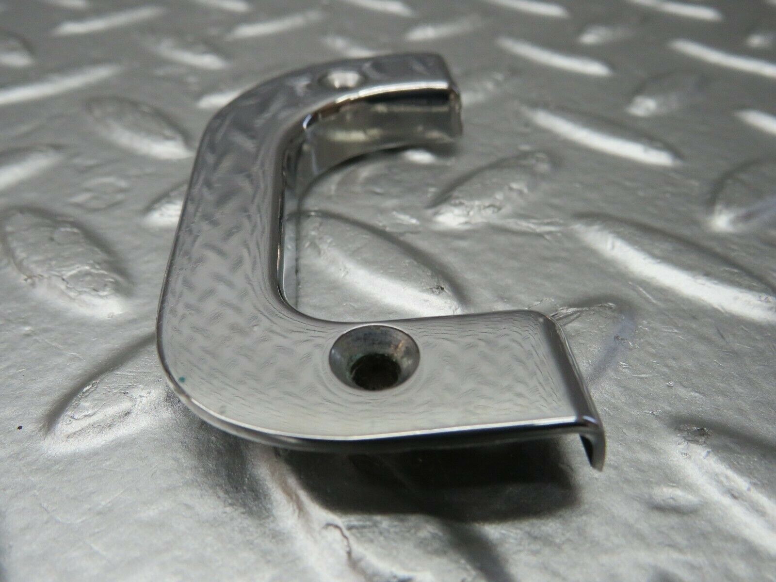 23992 Mercedes-Benz W123 280E Right Interior Chrome Door Latch Trim 1237230224