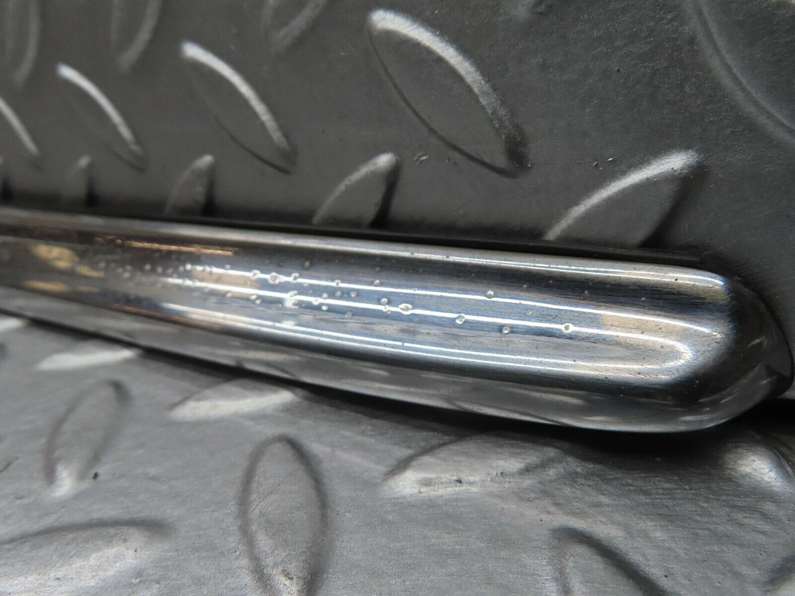 14444 Mercedes-Benz W116 350SE Boot Trunk Handle Bar Chrome