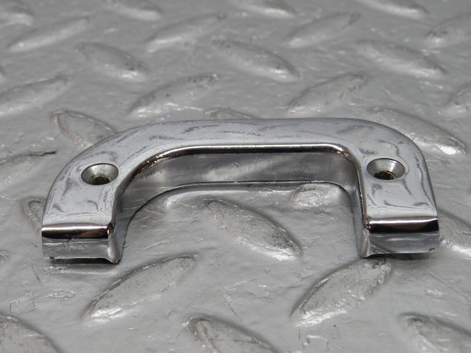 30998 Mercedes-Benz W123 200D Left Interior Chrome Door Latch Trim 1237230124