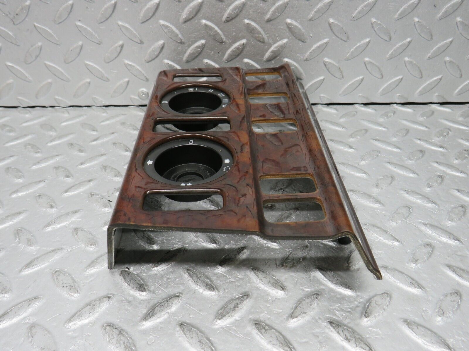 37946 Mercedes-Benz A124 320E Cabriolet Heater Control Panel Wood Trim 1246830275