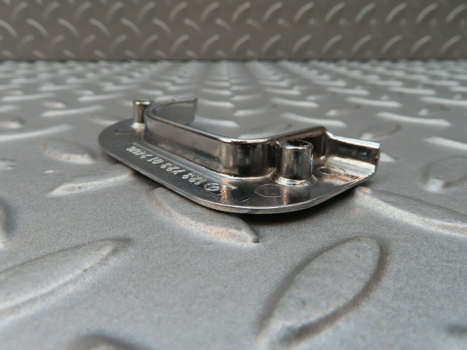 3822 Mercedes-Benz S123 200T Wagon Left Chrome Door Latch Trim 1237230124