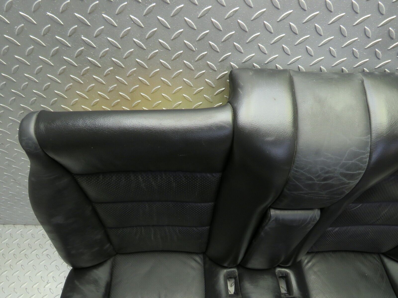 37878 Mercedes-Benz A124 320E Cabriolet Rear Seat Leather Black 1249203116