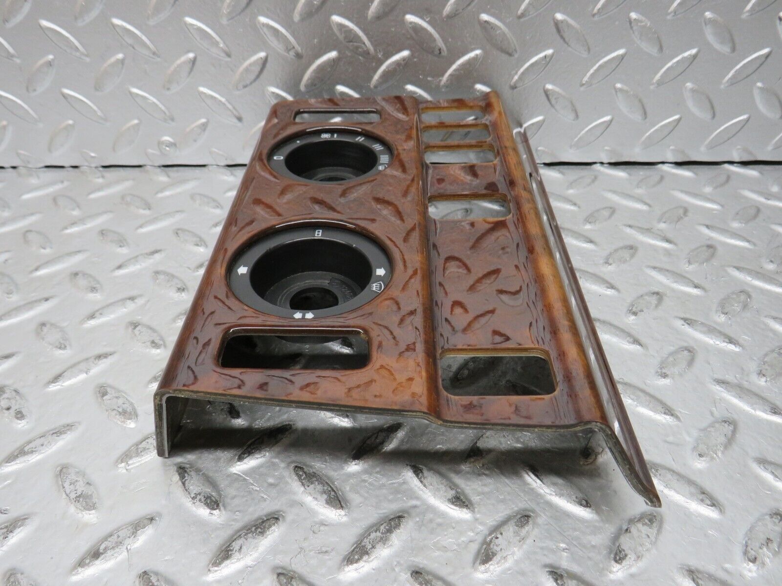 27593 Mercedes-Benz S124 300TE Wagon Heater Control Panel Wood Trim 1246830275