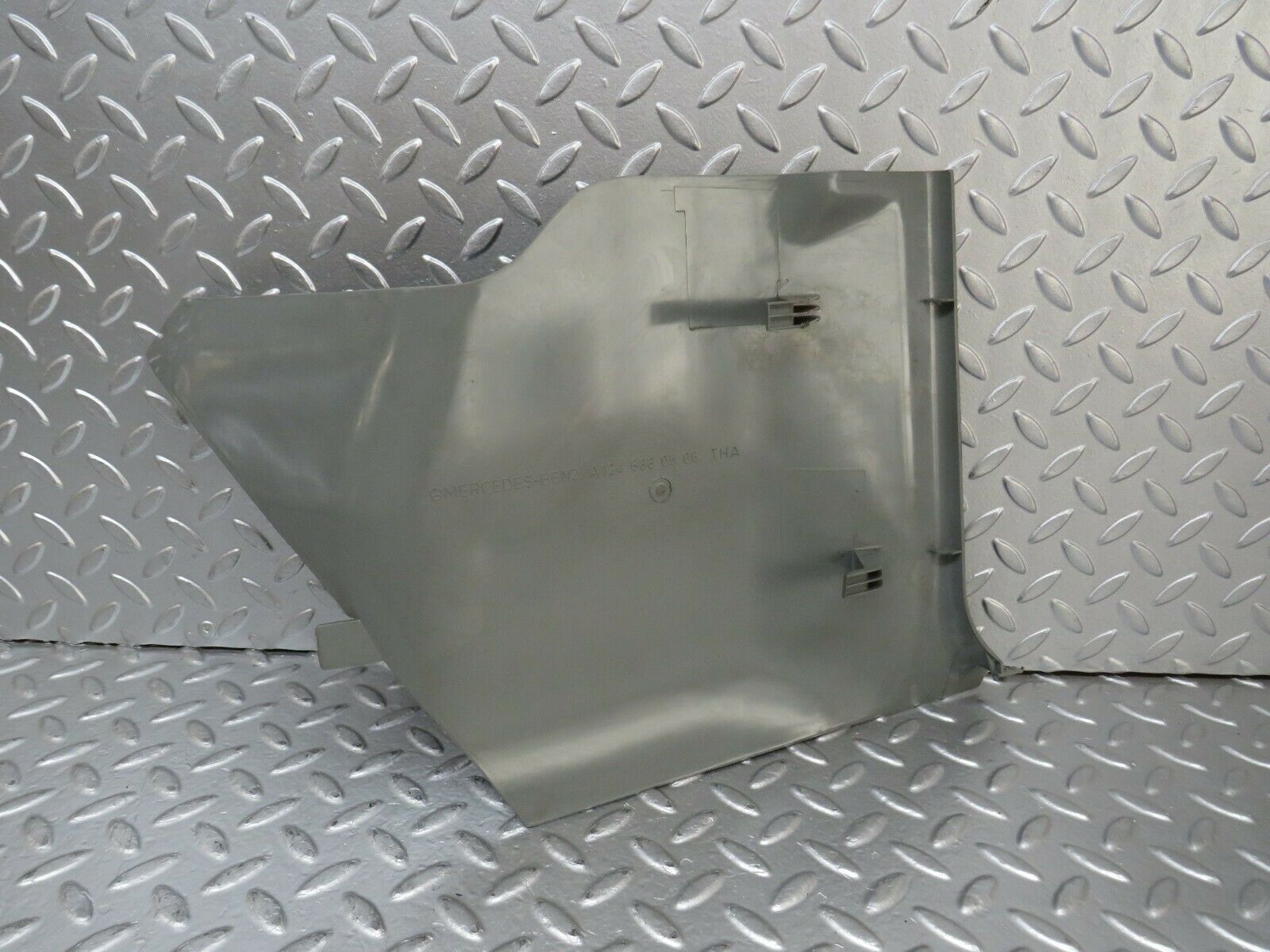 24210 Mercedes-Benz S124 220TE Front Left Kick Panel Trim Grey 1246880506