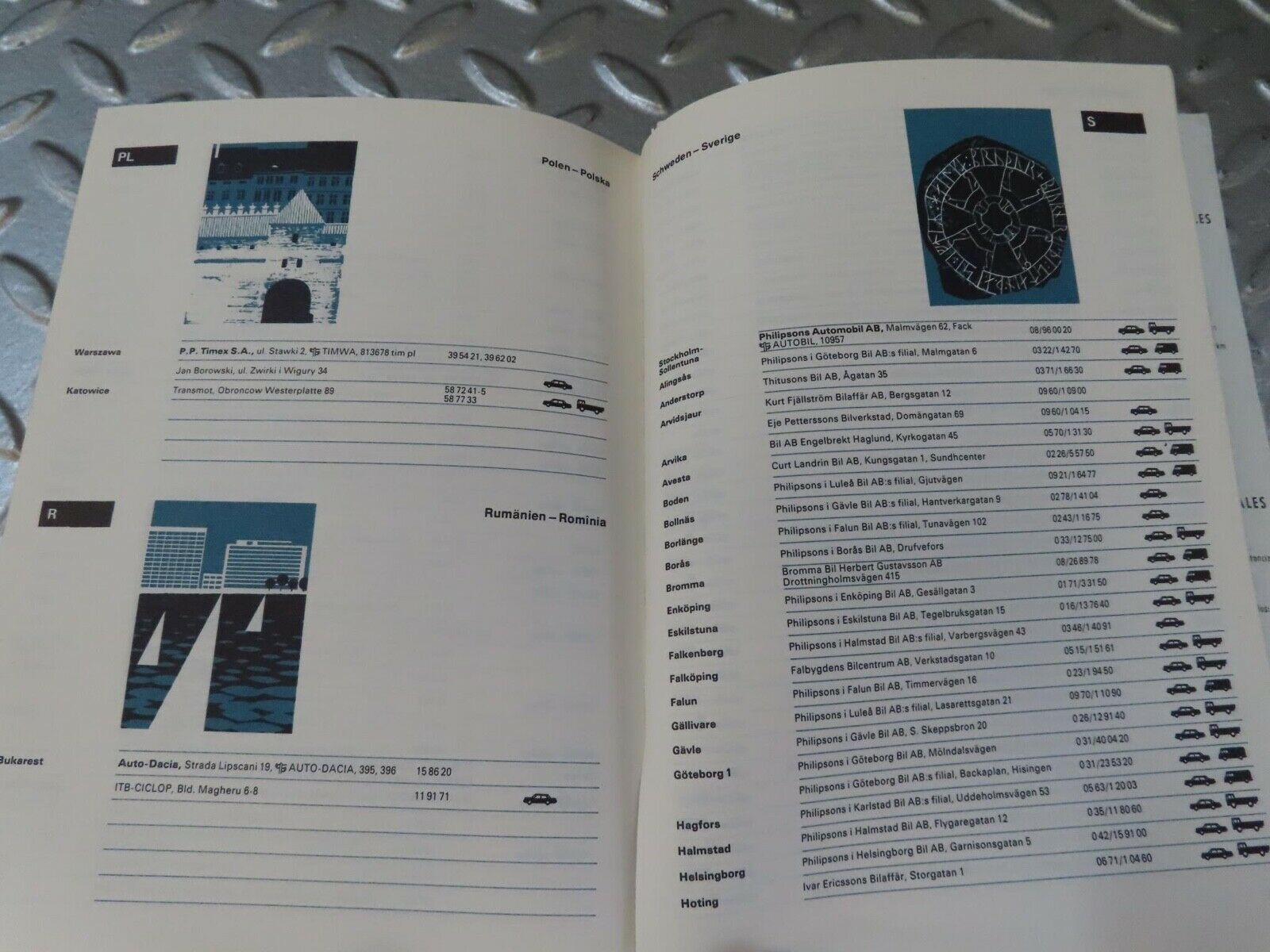 13105 Mercedes-Benz Service Stations Book Europa