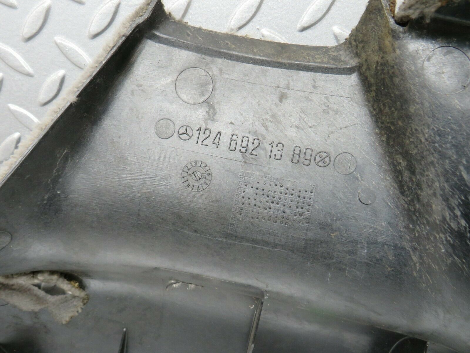 24323 Mercedes-Benz S124 220TE Wagon Trunk Panel Cover Left Grey 1246921389